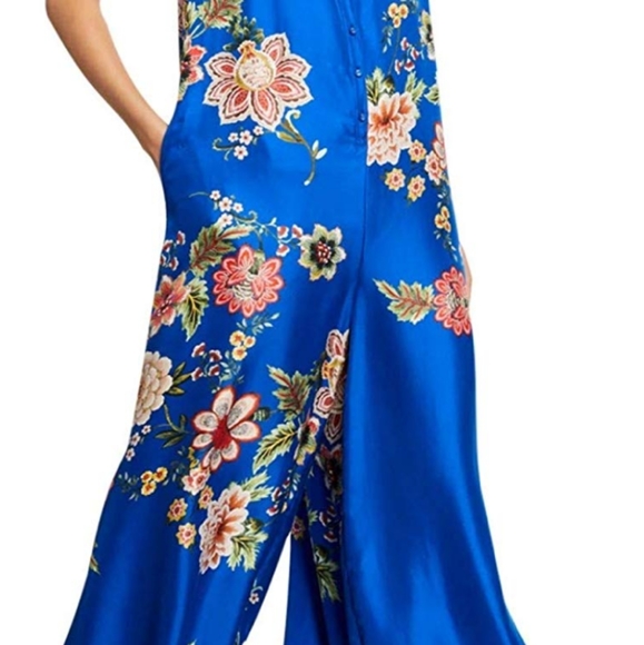 Johnny Was Silk Jumpsuit - Picture 4 of 8